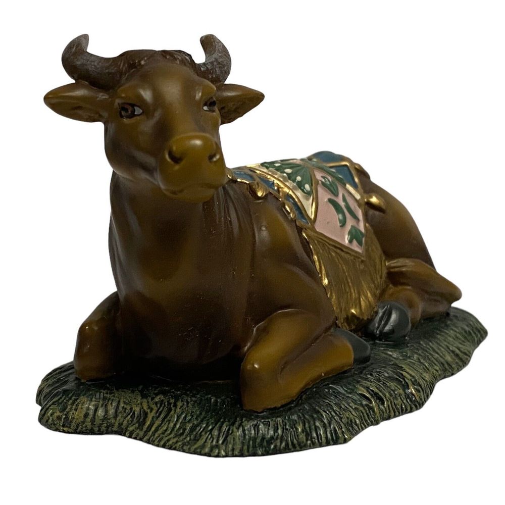 2007 Thomas Kinkade Seated Bull Hawthorne Village Nativity Christmas Display